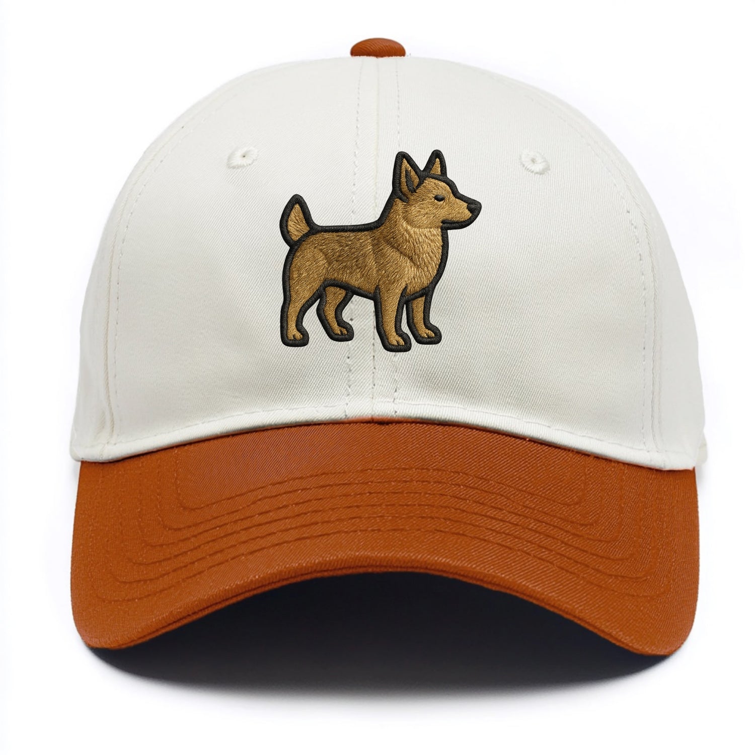 Swedish Vallhund - Contemporary Viking d - Two Tone Cap - Orange