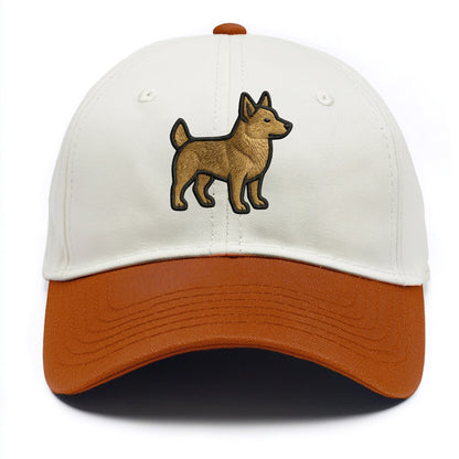 Swedish Vallhund - Contemporary Viking d - Two Tone Cap - Orange
