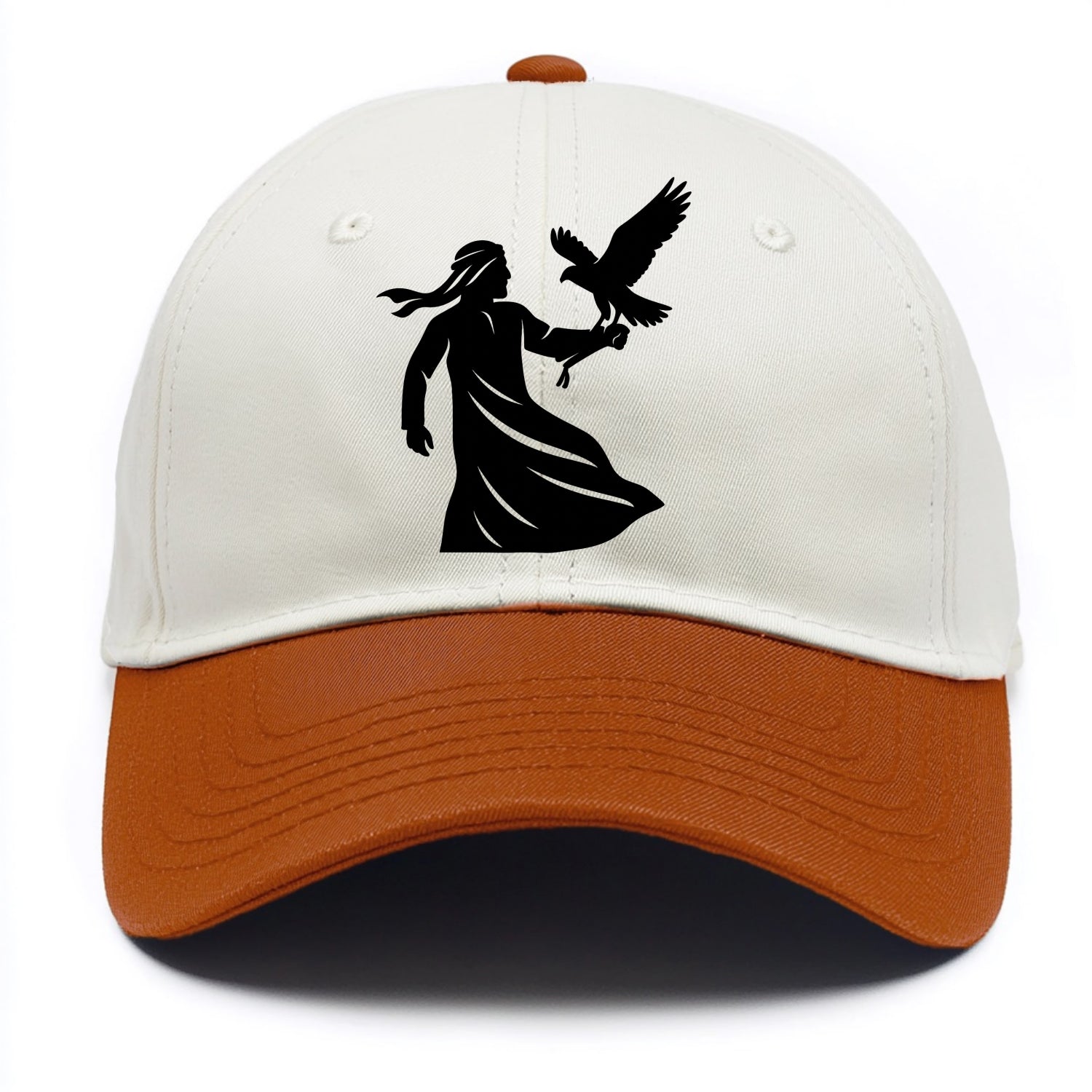 Arabian falconer with bird - Two Tone Cap - Orange