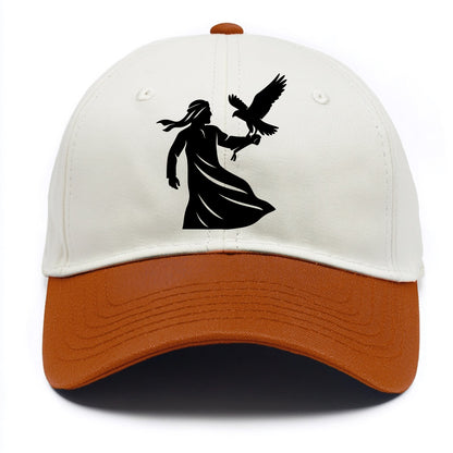 Arabian falconer with bird - Two Tone Cap - Orange