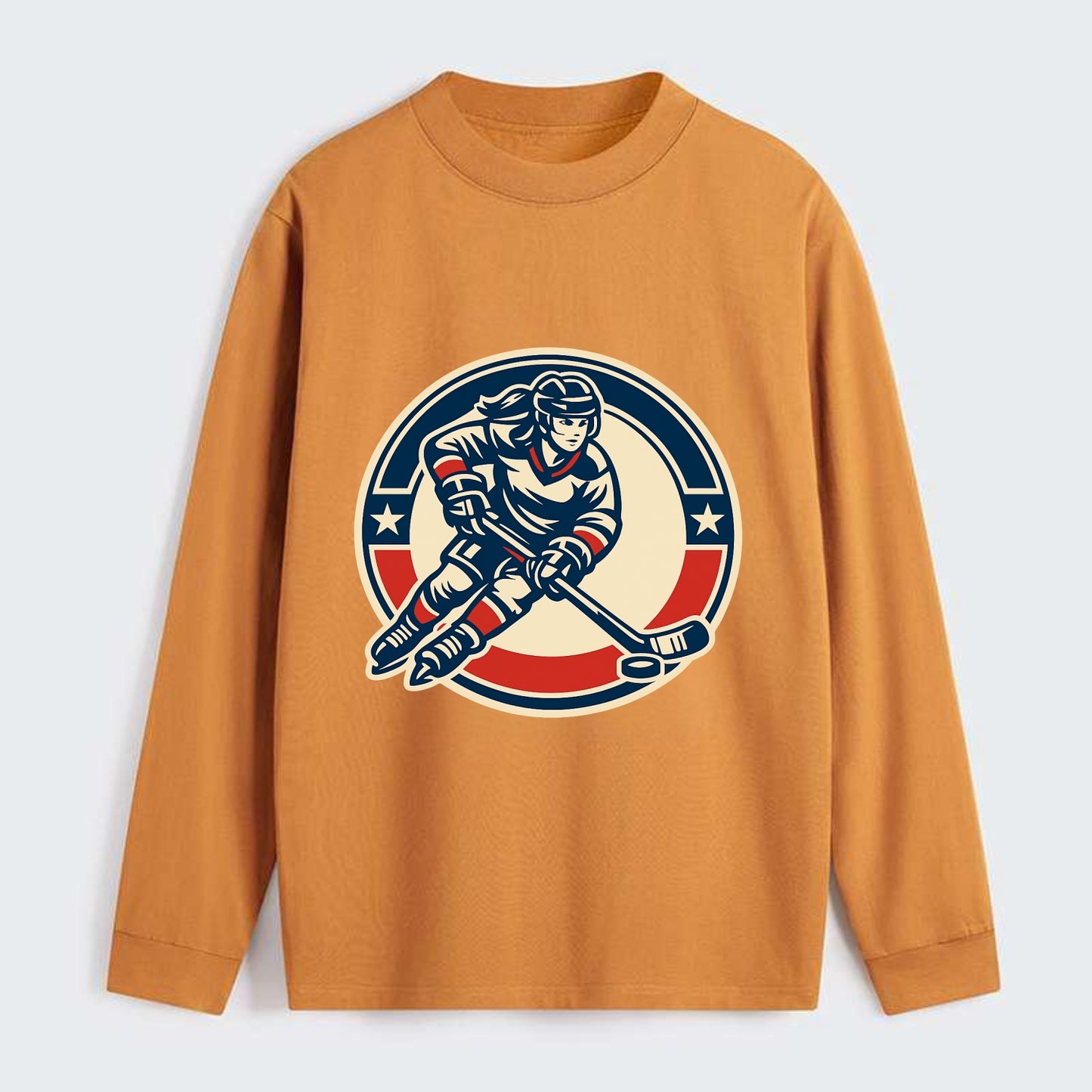 Fearless Ice Warrior - Classic Long Sleeve Shirt - Orange