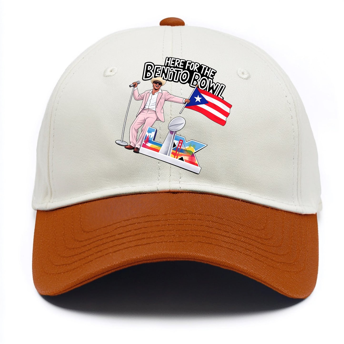 Here For The Bento Bowl - Two Tone Cap - Orange