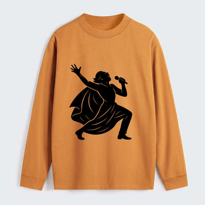 Opera singer powerful finale - Classic Long Sleeve Shirt - Orange