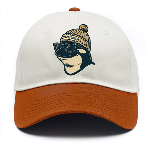 Vancouver Orca wearing Vancouver beanie - Two Tone Cap