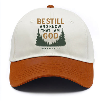 Psalm 46:10 Forest - Two Tone Cap - Orange