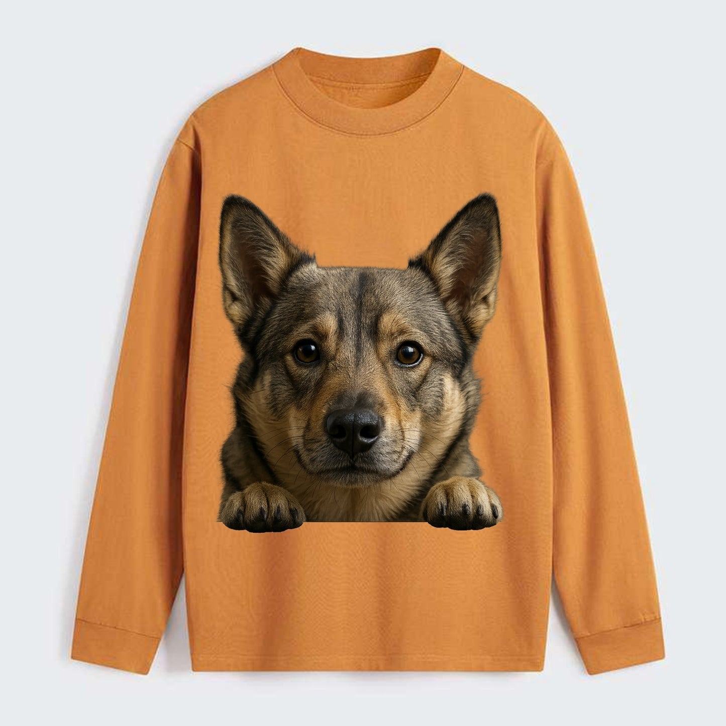 Swedish Vallhund  - Classic Long Sleeve Shirt - Orange