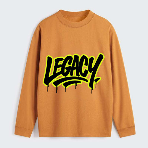 Bold typography design - LEGACY - what you leave behind, lasting - Classic Long Sleeve Shirt