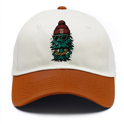 Palo Alto Tree wearing Stanford beanie with S patch - Two Tone Cap