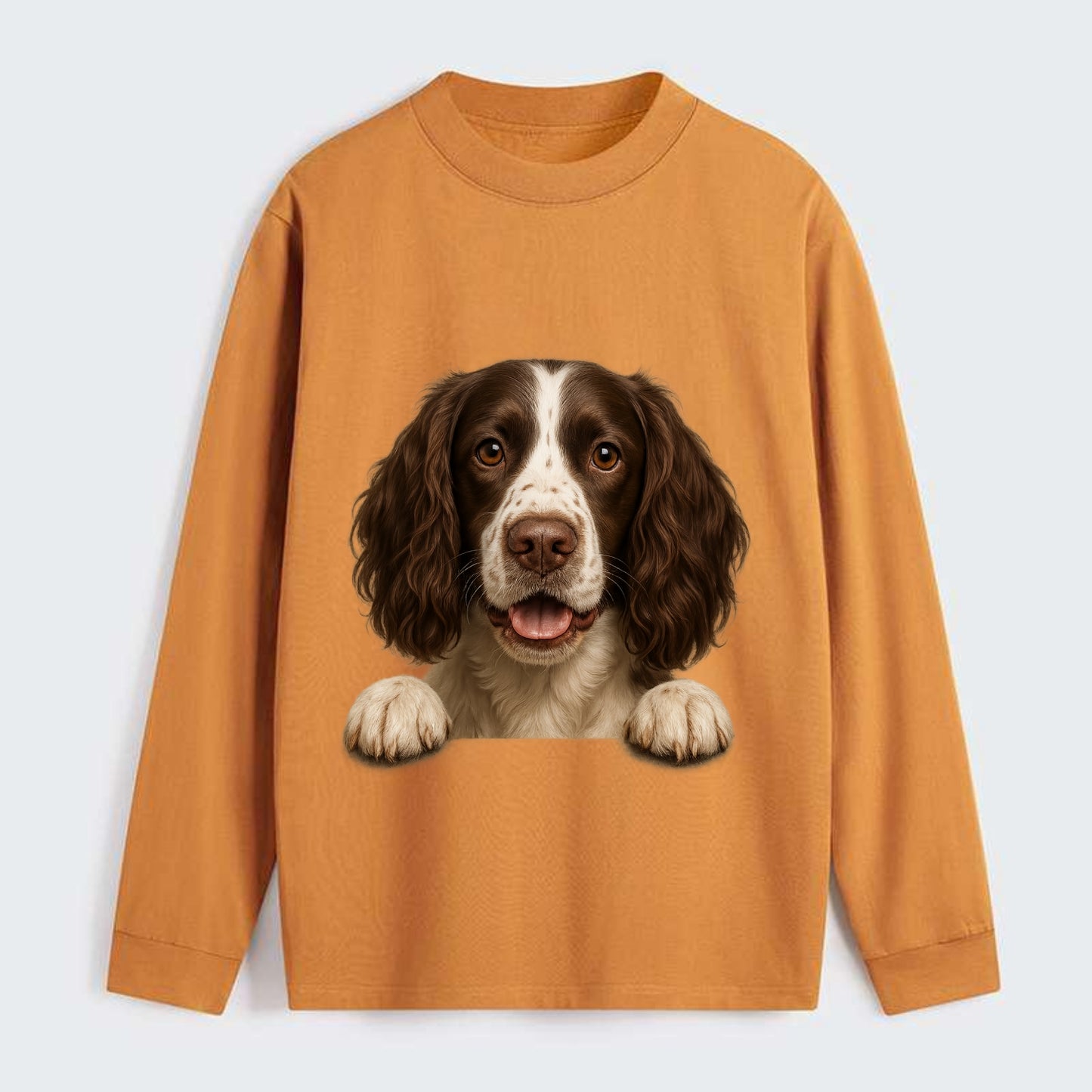 English Springer Spaniel  - Classic Long - Classic Long Sleeve Shirt - Orange