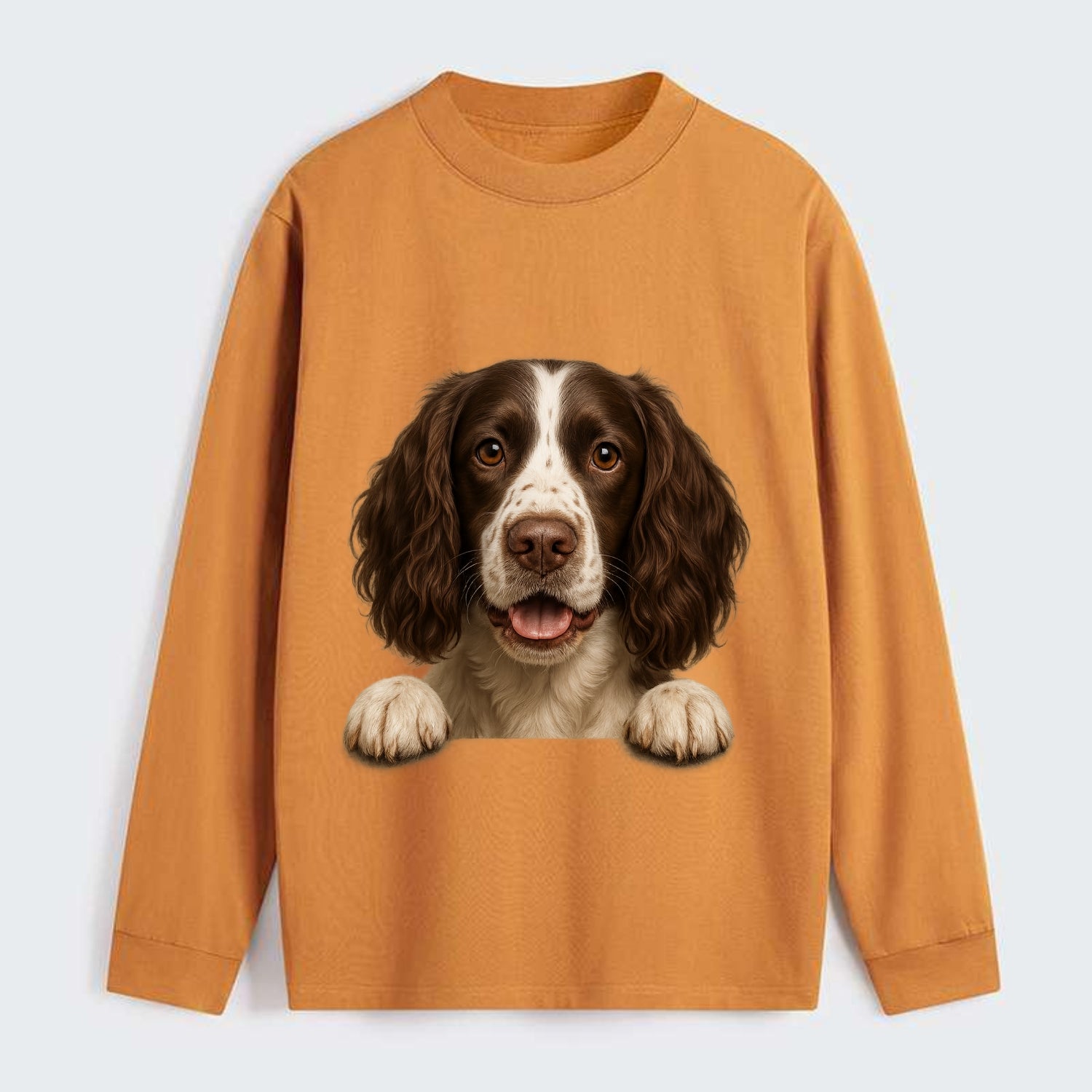 English Springer Spaniel  - Classic Long - Classic Long Sleeve Shirt - Orange