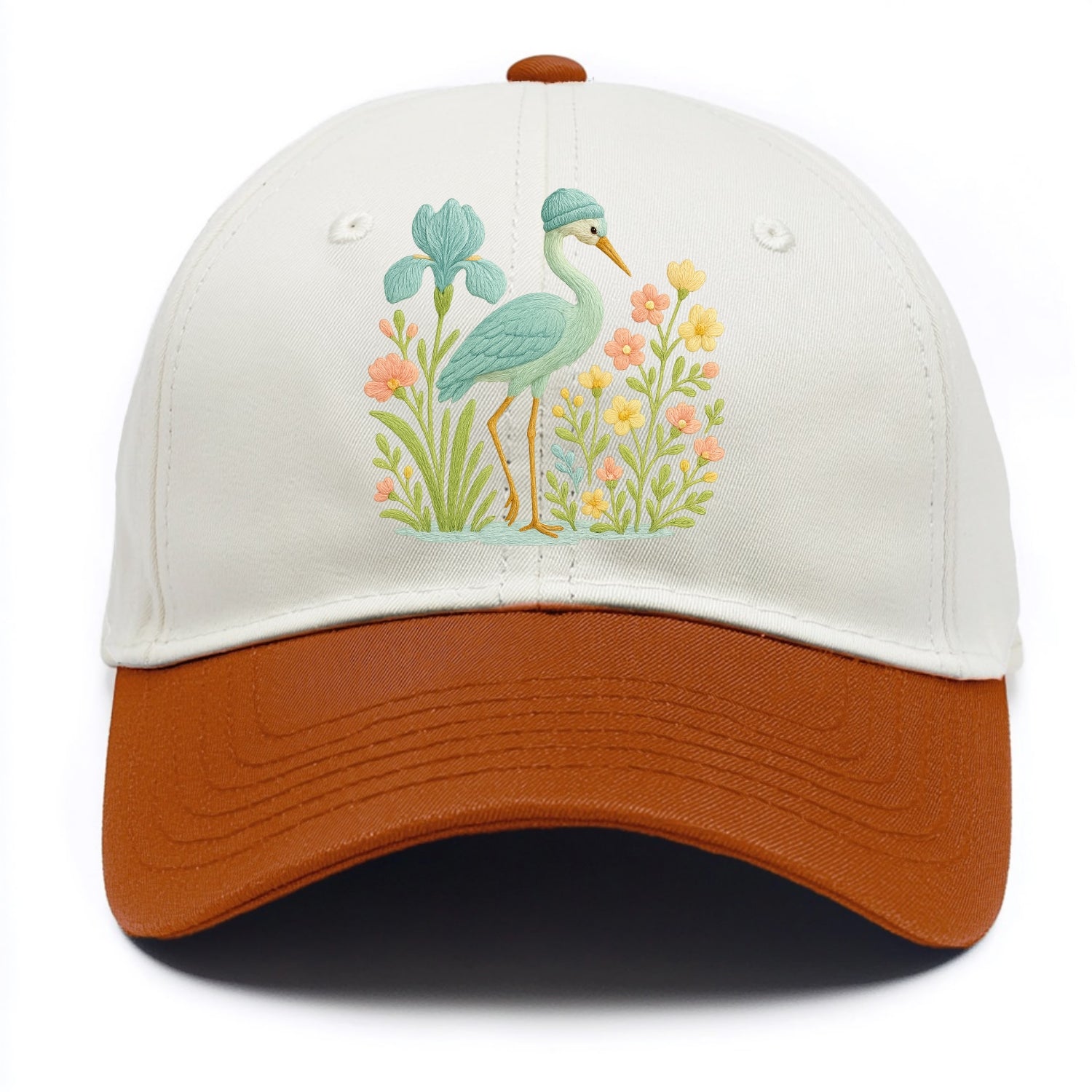 Mint Crane - Two Tone Cap - Orange