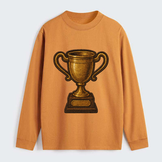 Trophy Cup  - Classic Long Sleeve Shirt - Orange