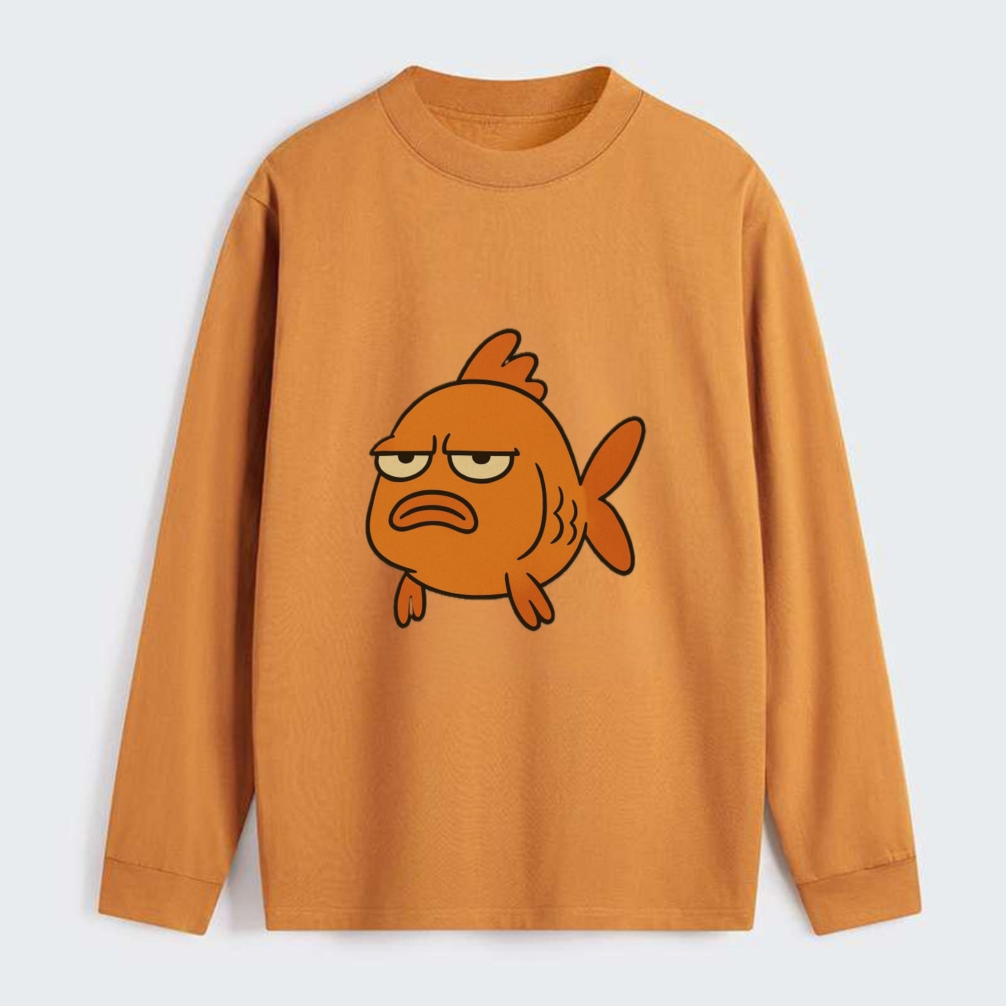 The Goldfish Judging Silently - Classic Long Sleeve Shirt - Orange