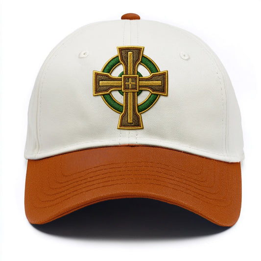 Durrow Cross - Two Tone Cap - Orange