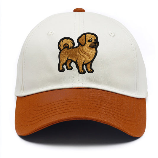 Tibetan Spaniel - Modern Tibetan breed d - Two Tone Cap - Orange