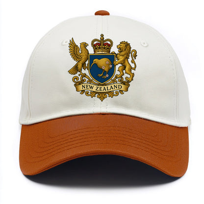 New Zealand Heritage Badge  - Two Tone Cap - Orange
