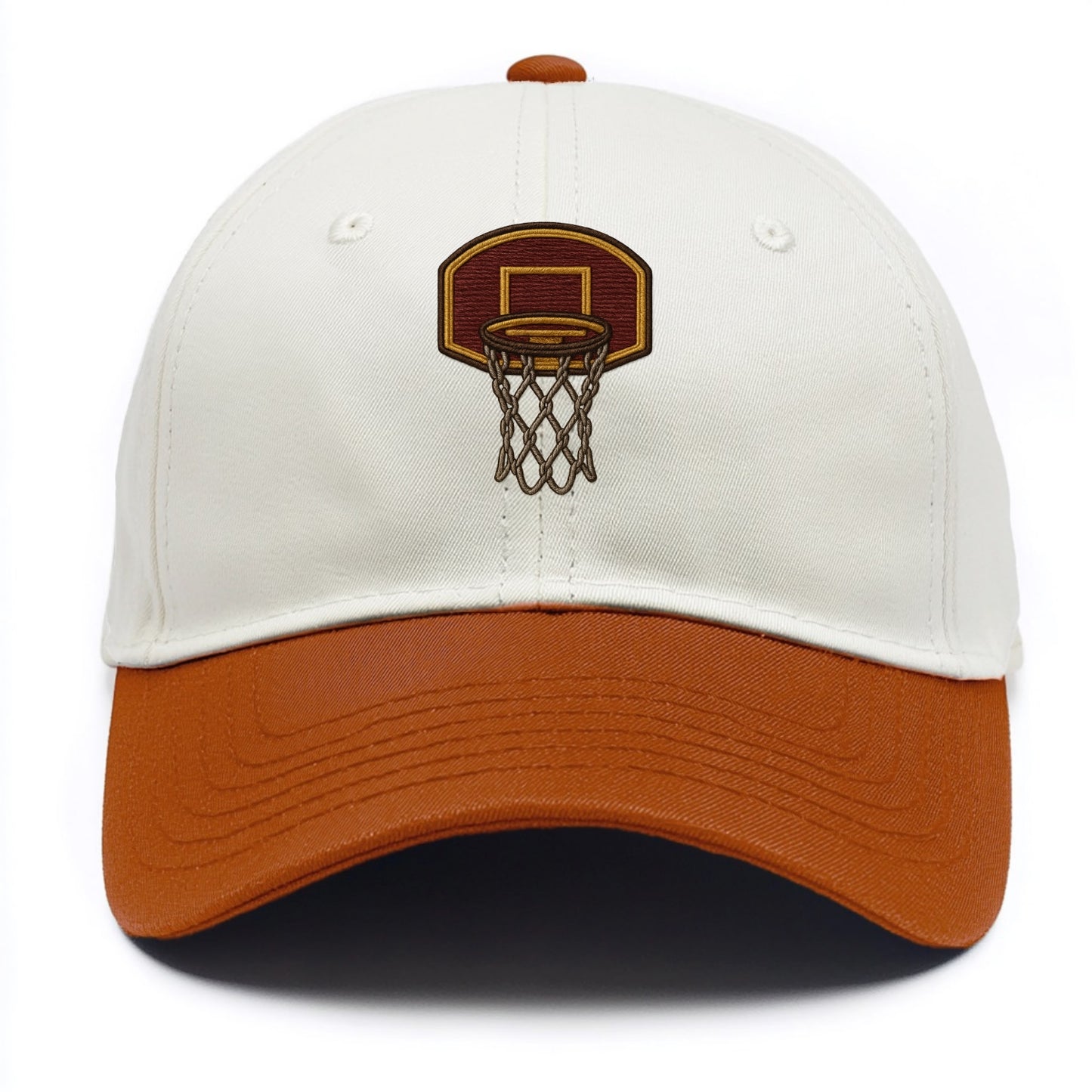 Basketball Hoop  - Two Tone Cap - Orange