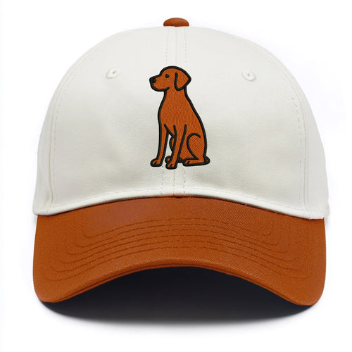 Vizsla - Rust colored sitting pose - Two Tone Cap