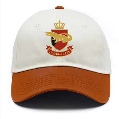 Timor-Leste Royal Logo  - Two Tone Cap - Orange