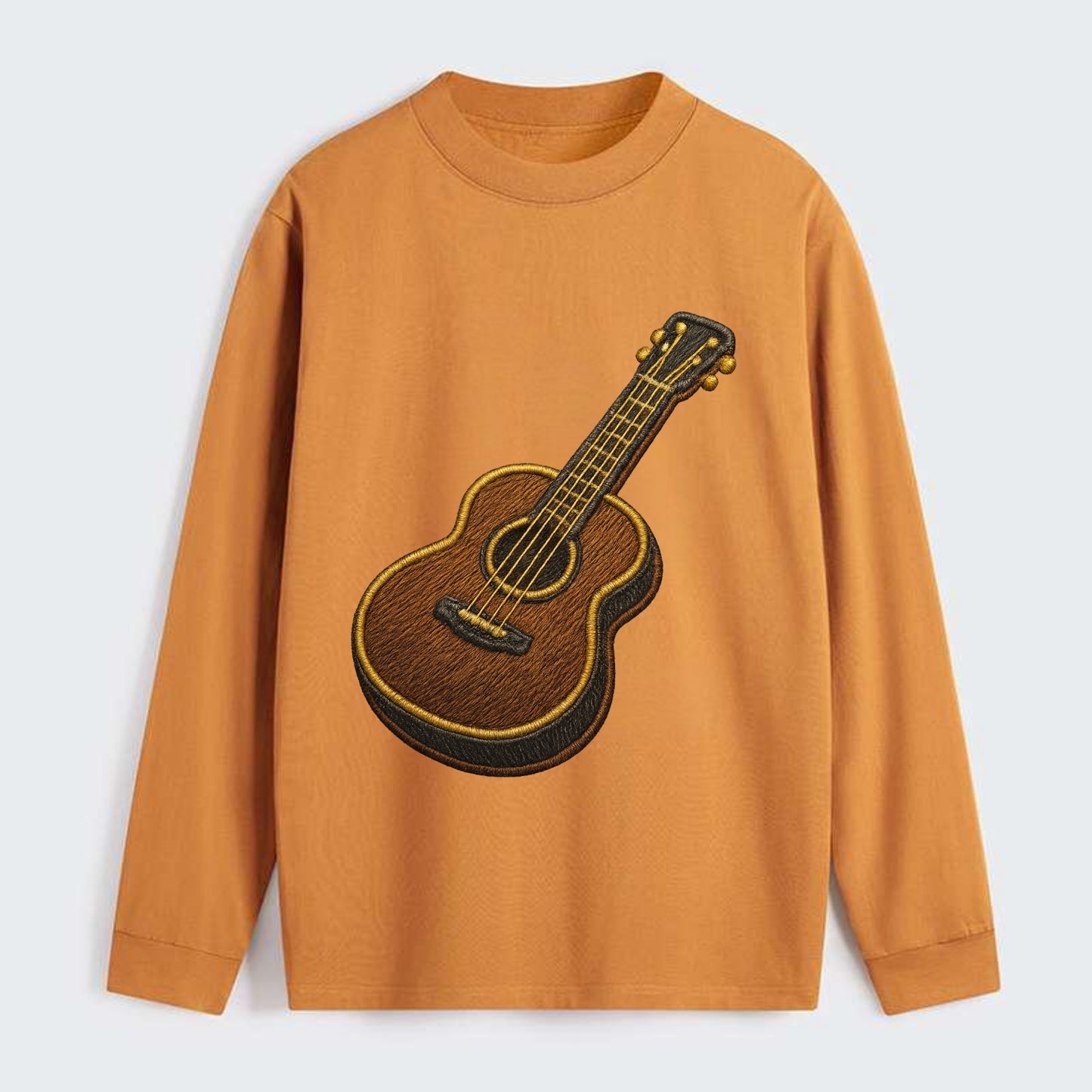 Vintage Guitar  - Classic Long Sleeve Shirt - Orange
