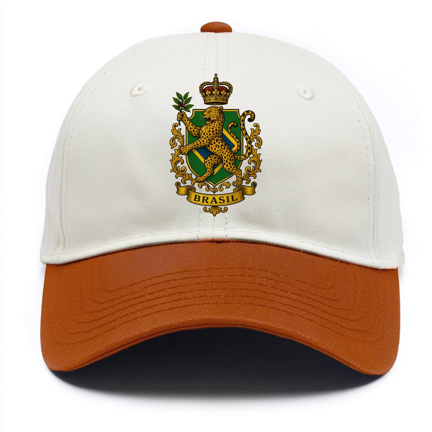 Brazil Jaguar Emblem  - Two Tone Cap - Orange