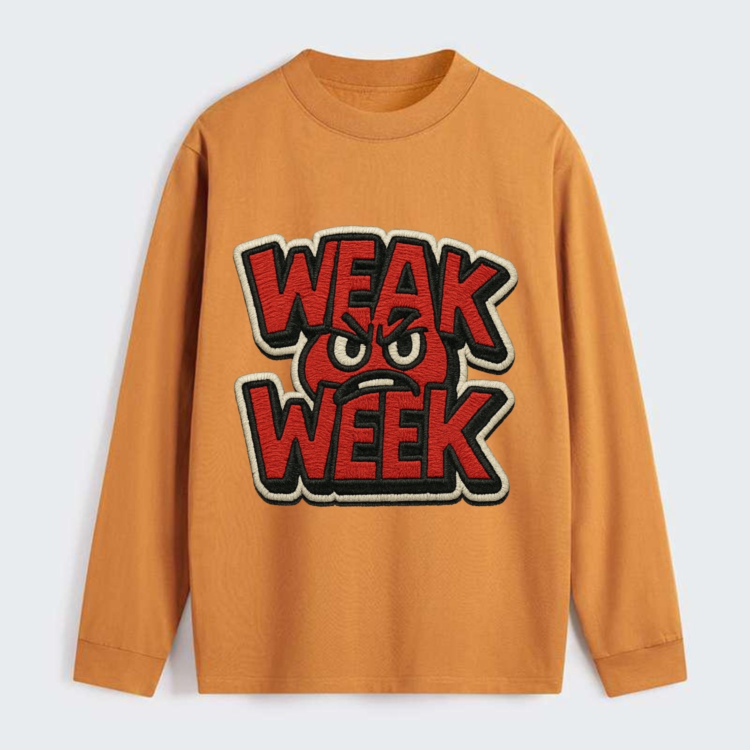 WEAK;WEEK WARRIOR Monday Blue Cap - Classic Long Sleeve Shirt - Orange