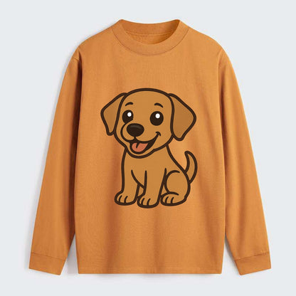 Labrador - Happy panting expression - Classic Long Sleeve Shirt - Orange