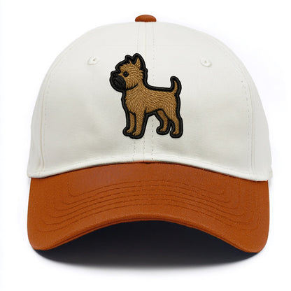 Affenpinscher - Contemporary wiry design - Two Tone Cap - Orange