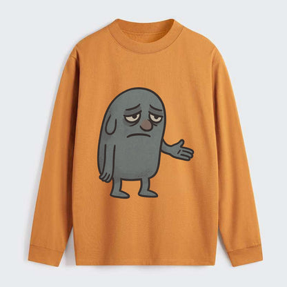 FOLLOWERS ARE GHOSTS | Transparent crowd following - Classic Long Sleeve Shirt - Orange