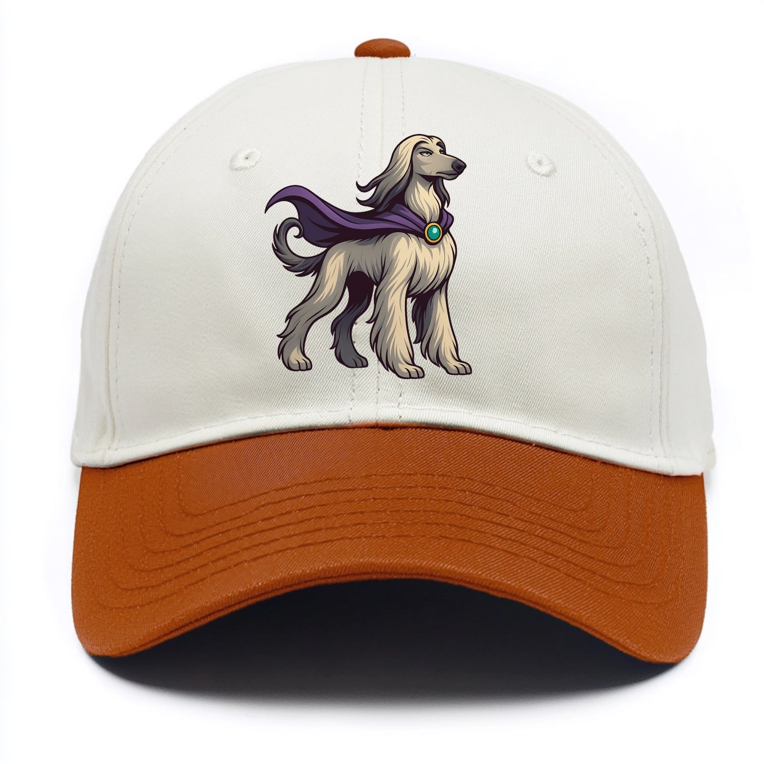 Afghan Hound Mystic Hero  - Two Tone Cap - Orange