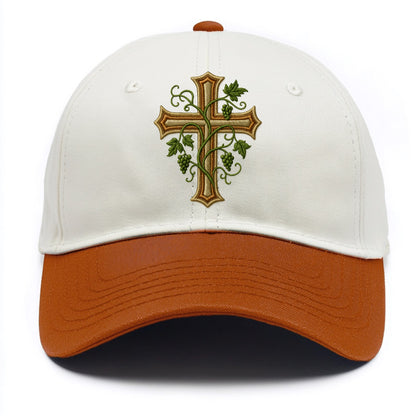 Vine Cross  - Two Tone Cap - Orange