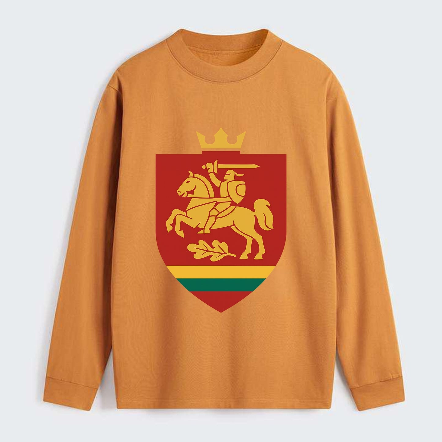 Lithuania Royal Logo  - Classic Long Sleeve Shirt - Orange