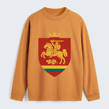 Lithuania Royal Logo  - Classic Long Sleeve Shirt - Orange