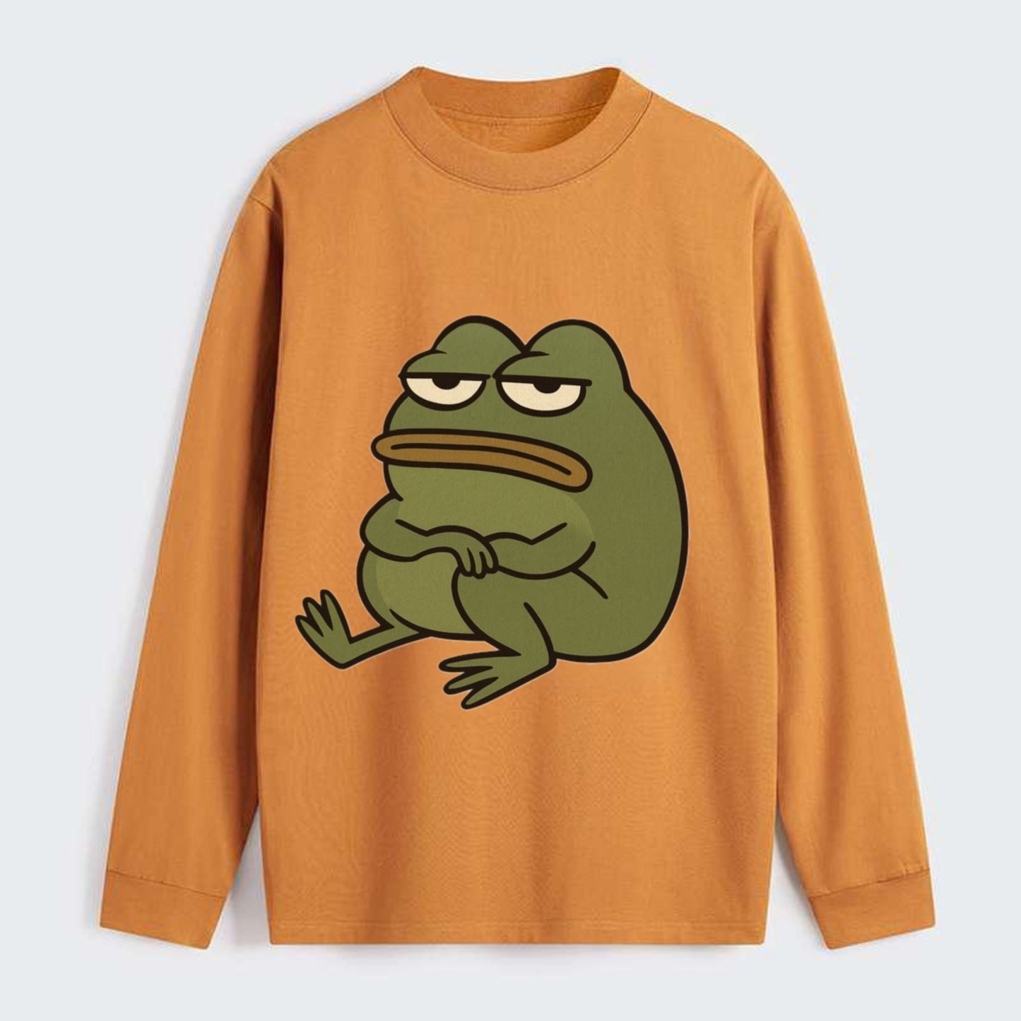 The Frog Judges Silently - Classic Long Sleeve Shirt - Orange