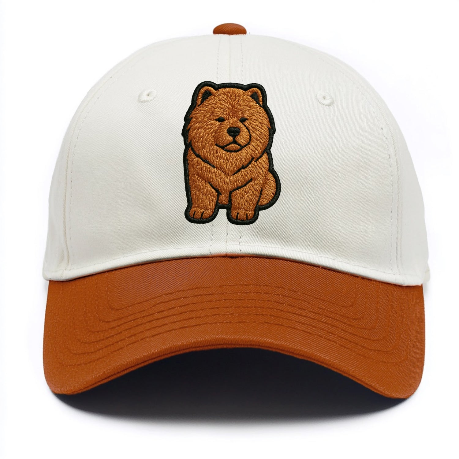 Chow Chow - Trendy lion-mane design with - Two Tone Cap - Orange