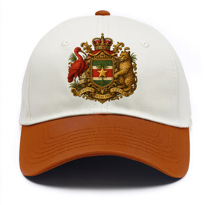 Suriname Star Emblem  - Two Tone Cap - Orange