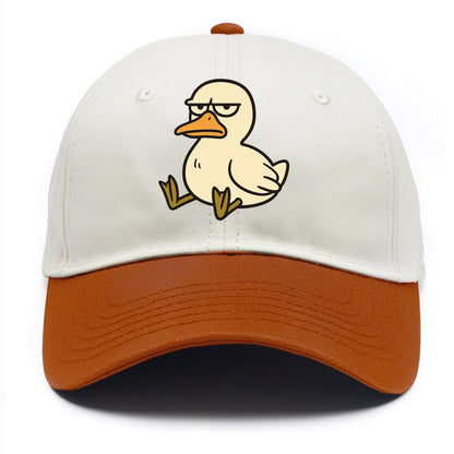 The Duck Judging Silently - Two Tone Cap - Orange