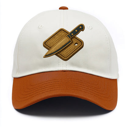 Chef knife with cutting board - culinary enthusiast - Two Tone Cap - Orange