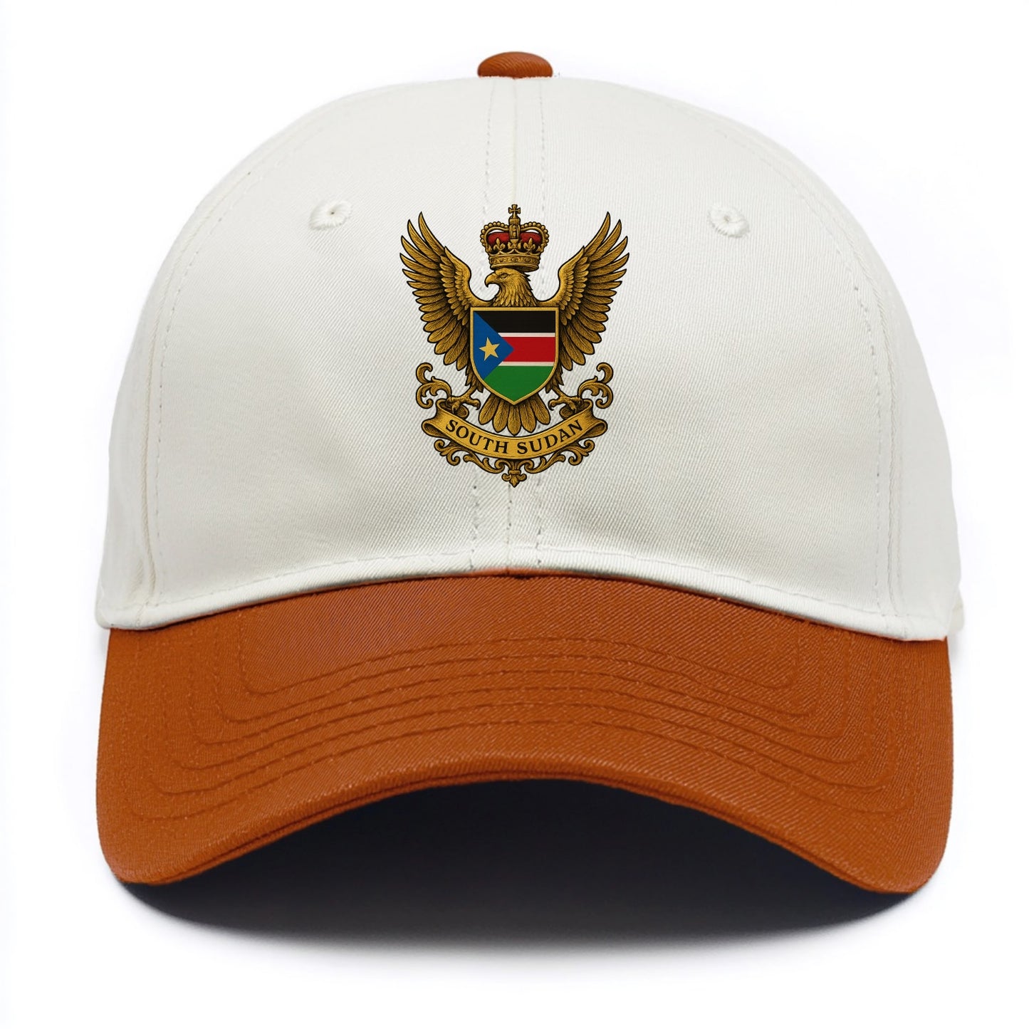 South Sudan Royal Logo  - Two Tone Cap - Orange