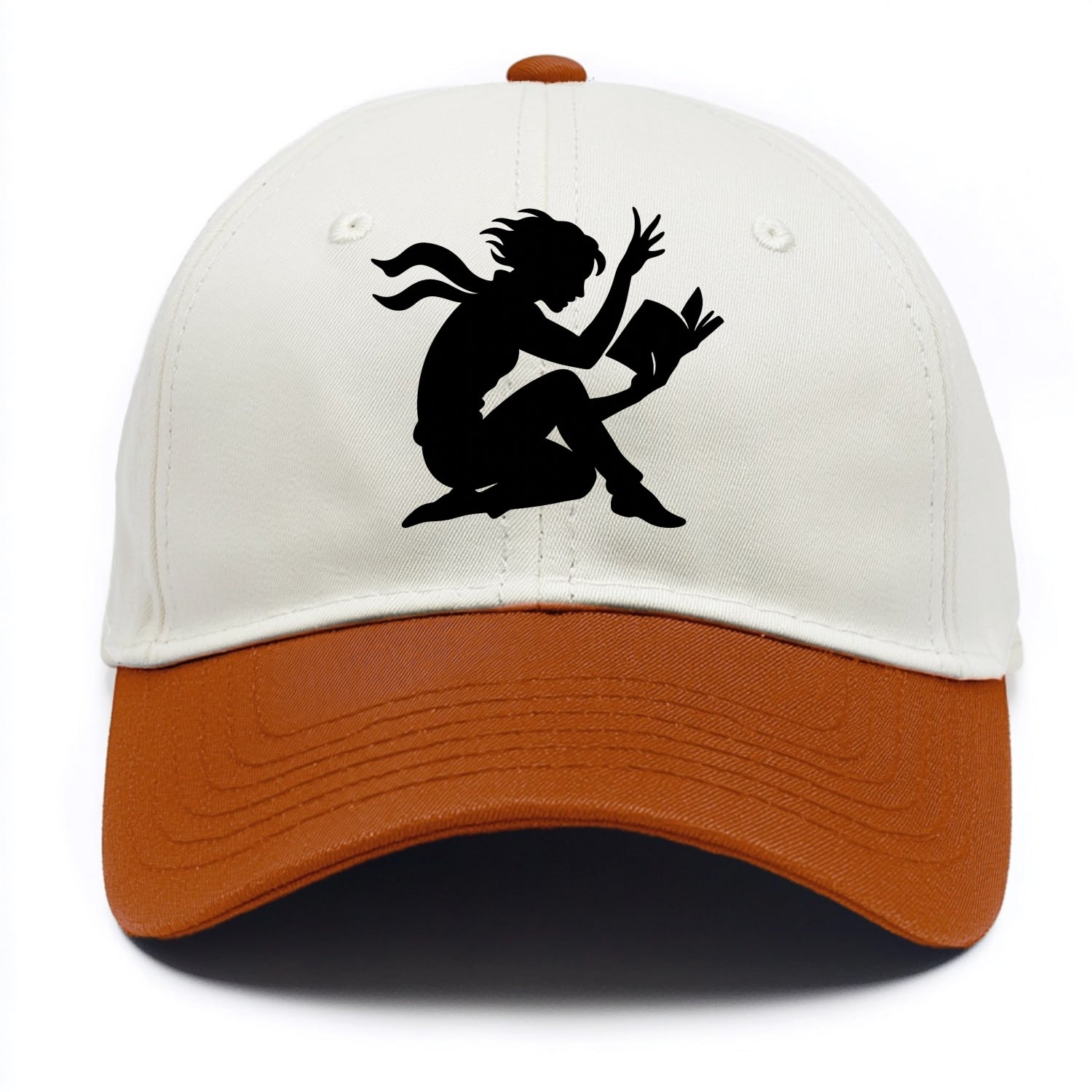 Reader lost in book moment - Two Tone Cap - Orange