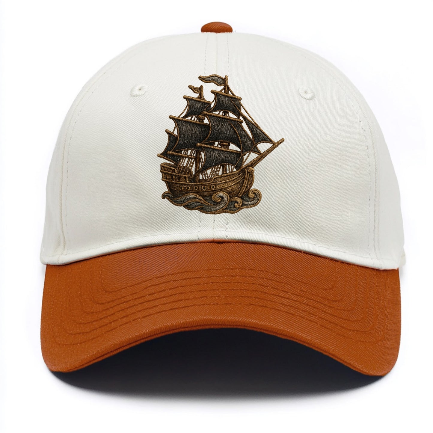 Pirate Ship  - Two Tone Cap - Orange