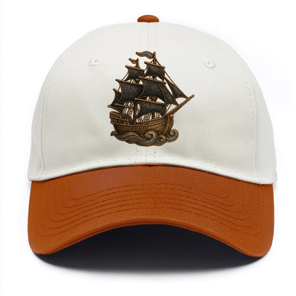Pirate Ship  - Two Tone Cap - Orange