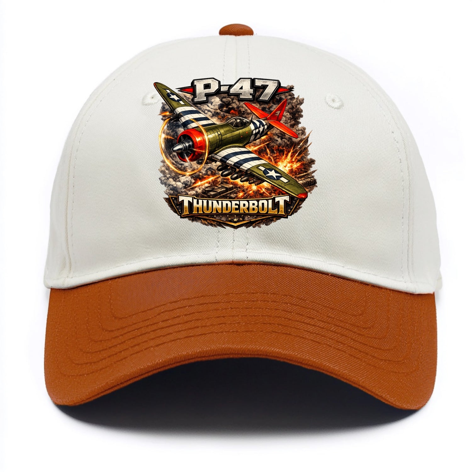 P 47 Thunderbolt - Two Tone Cap - Orange