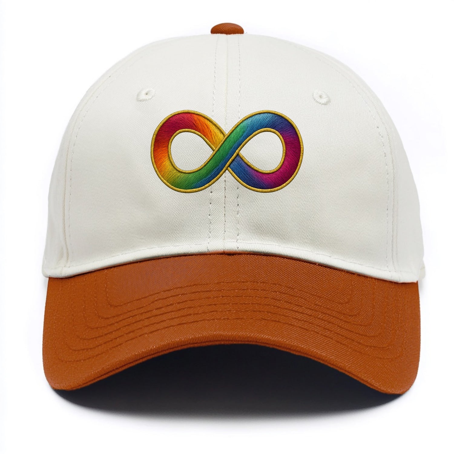 Infinity Symbol  - Two Tone Cap - Orange