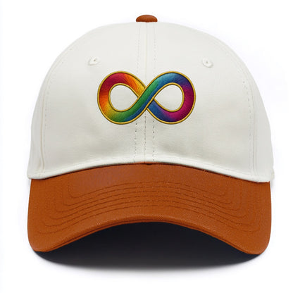Infinity Symbol  - Two Tone Cap - Orange