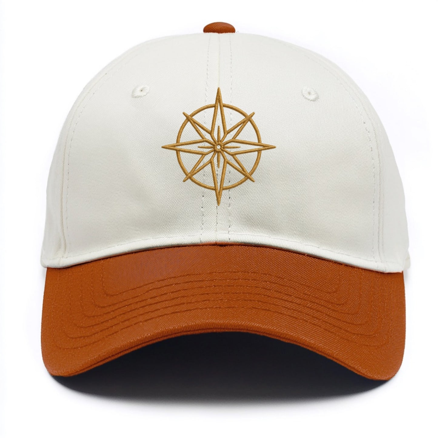 Compass Rose  - Two Tone Cap - Orange