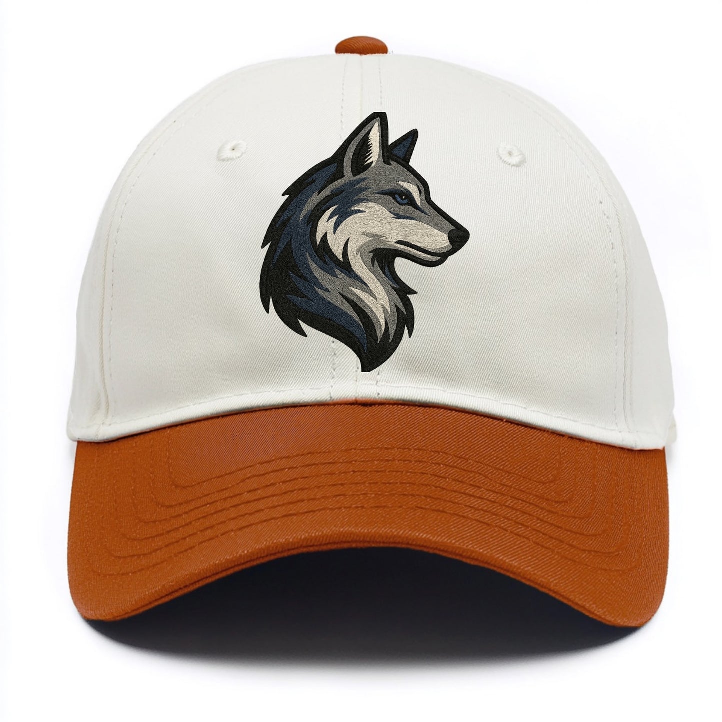 Lone Wolf Wanderer  - Two Tone Cap - Orange