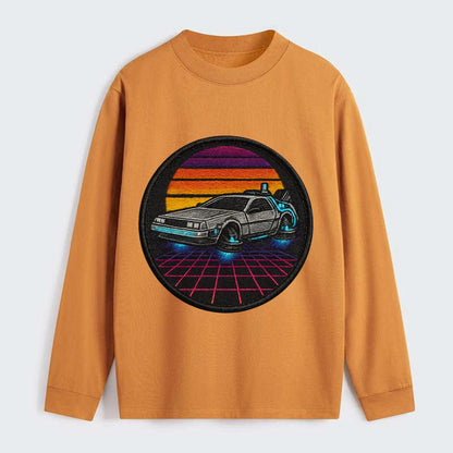 Retro Future - Classic Long Sleeve Shirt - Orange