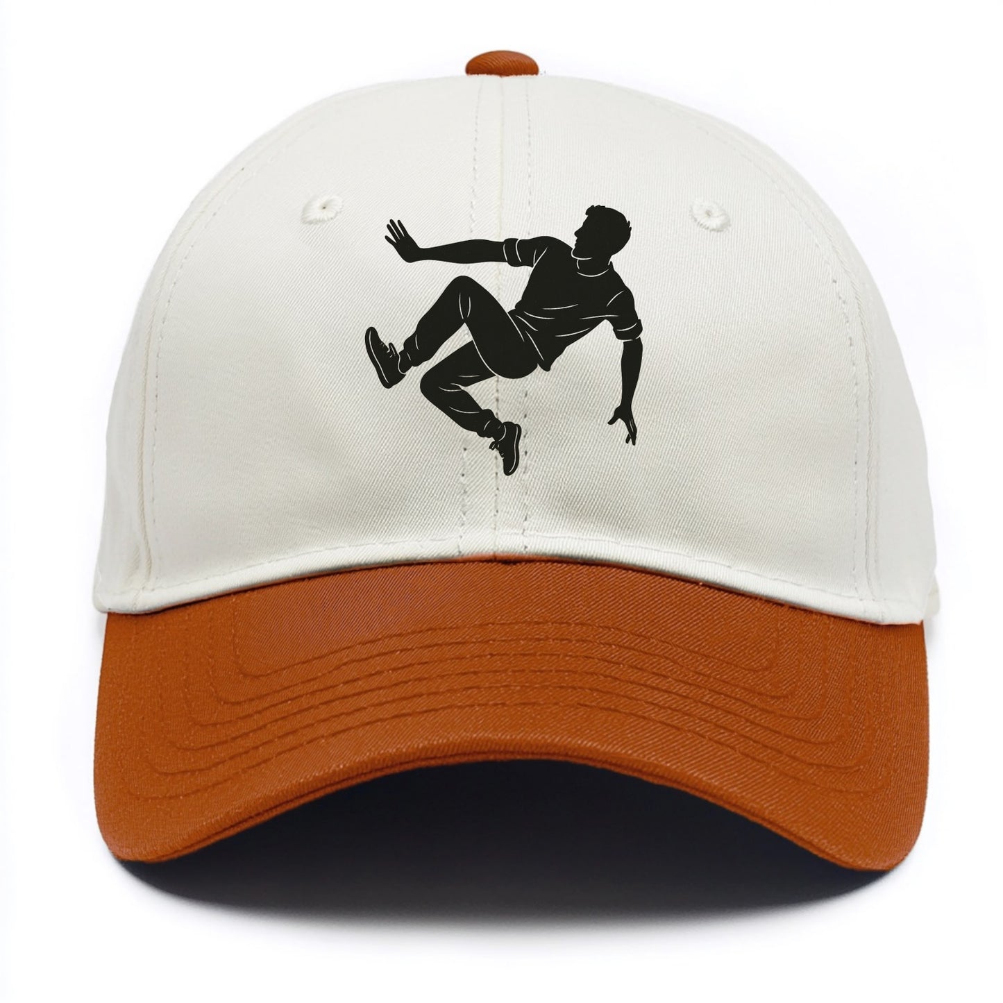 Parkour athlete wall run - Two Tone Cap - Orange