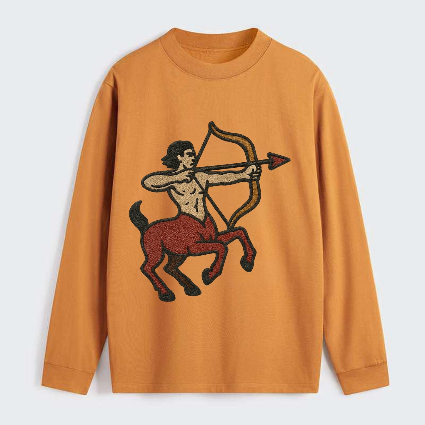 Sagittarius Arrow  - Classic Long Sleeve Shirt - Orange
